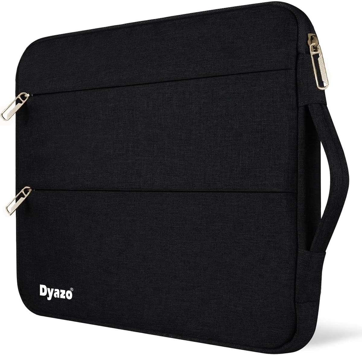 Dyazo Water Resistant 14.1 Inch Laptop Sleeves Case Cover with Handle & 2 Front Accessories Pocket Compatible for Mac Book Pro, Lenovo, Hp, Mi, Dell & Other Notebooks Up to 14 Inches (Black)